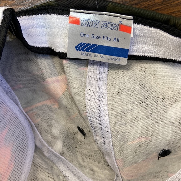 Vintage snapback trucker hat landstar inway san sun Hawaiian floral - Picture 3 of 9